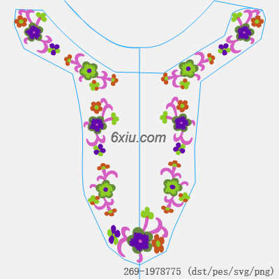 svg矢量绣花图下载