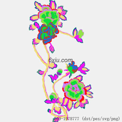 svg矢量绣花图下载
