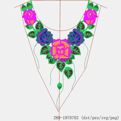 svg矢量绣花图下载