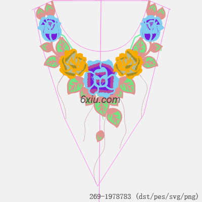 svg矢量绣花图下载