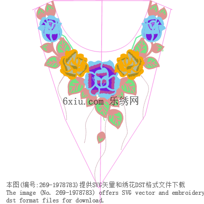 svg矢量绣花图下载