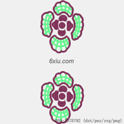 svg矢量绣花图下载