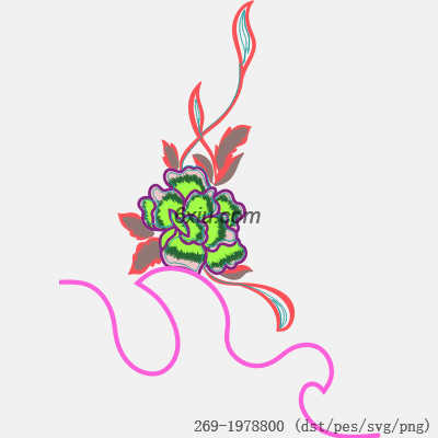 svg矢量绣花图下载