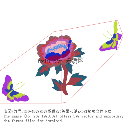 svg矢量绣花图下载