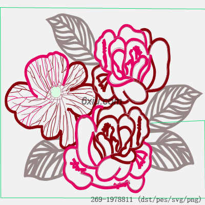 svg矢量绣花图下载