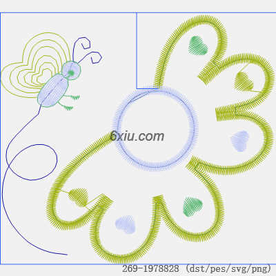 svg矢量绣花图下载