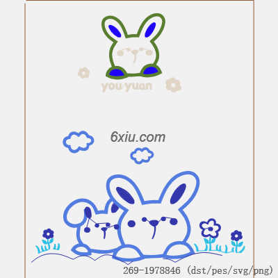 svg矢量绣花图下载