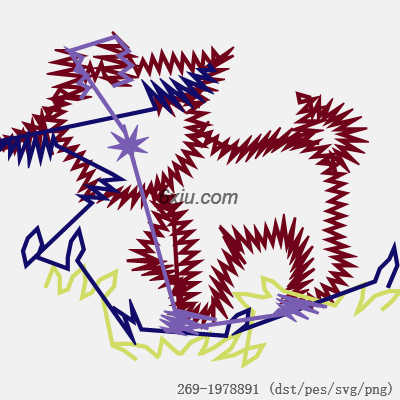 svg矢量绣花图下载