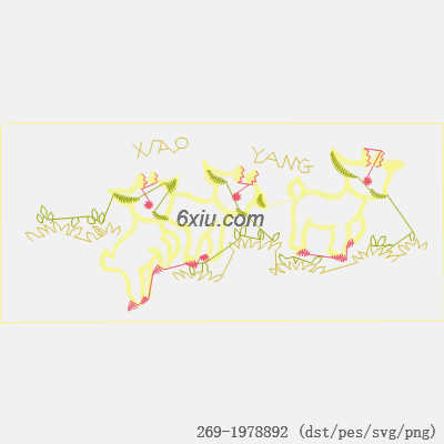 svg矢量绣花图下载