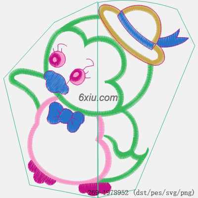 svg矢量绣花图下载