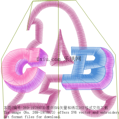 svg矢量绣花图下载
