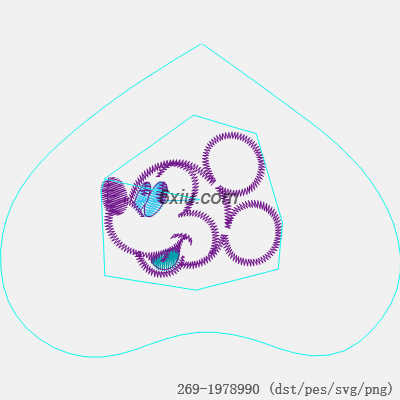 svg矢量绣花图下载
