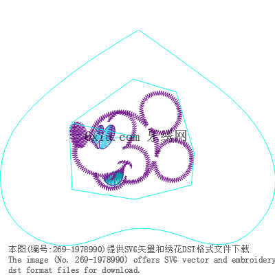 svg矢量绣花图下载