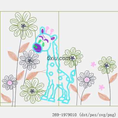 svg矢量绣花图下载