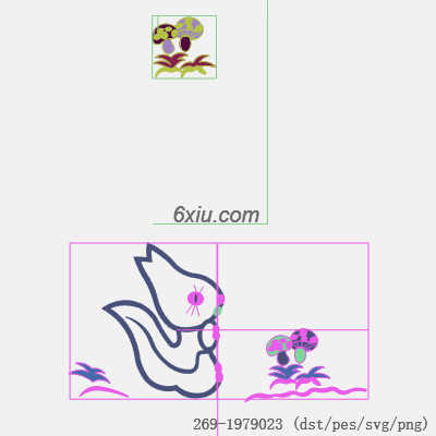 svg矢量绣花图下载