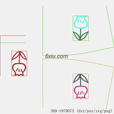svg矢量绣花图下载