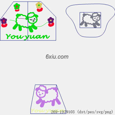 svg矢量绣花图下载