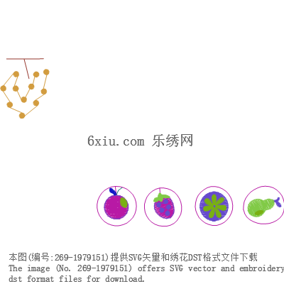 svg矢量绣花图下载