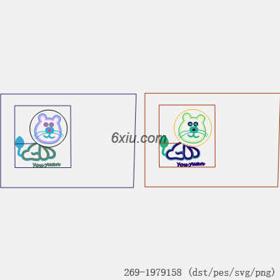 svg矢量绣花图下载