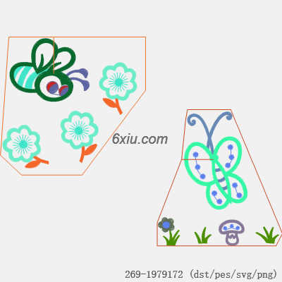 svg矢量绣花图下载