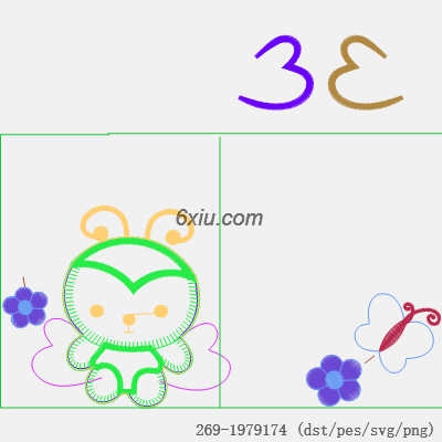 svg矢量绣花图下载