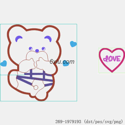 svg矢量绣花图下载