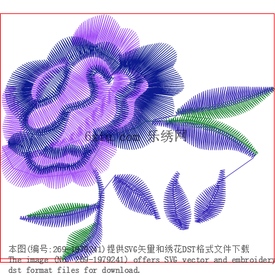 svg矢量绣花图下载