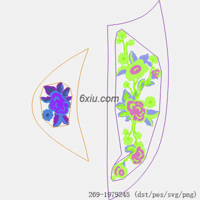 svg矢量绣花图下载