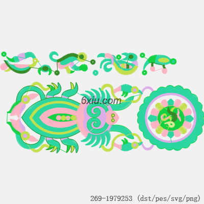 svg矢量绣花图下载