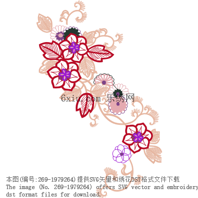 svg矢量绣花图下载