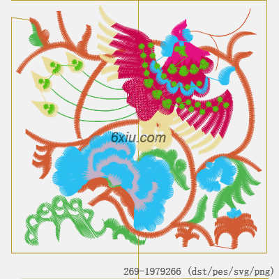 svg矢量绣花图下载