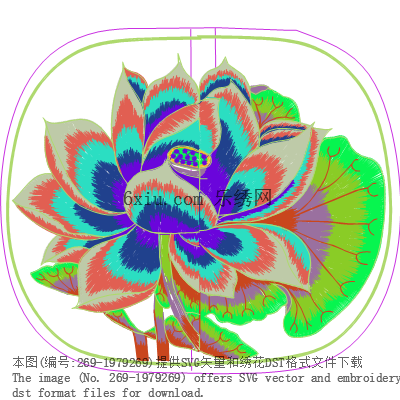 svg矢量绣花图下载