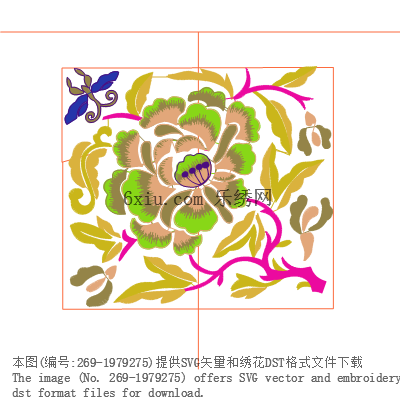 svg矢量绣花图下载