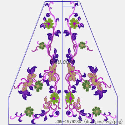 svg矢量绣花图下载