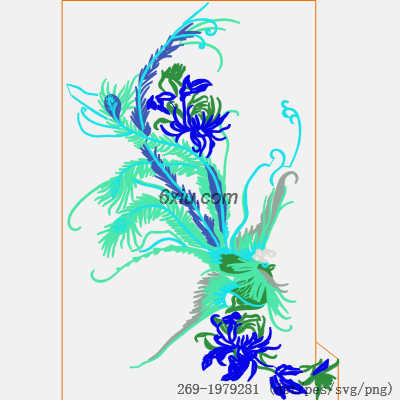 svg矢量绣花图下载
