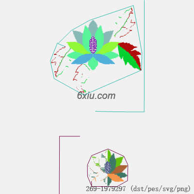 svg矢量绣花图下载
