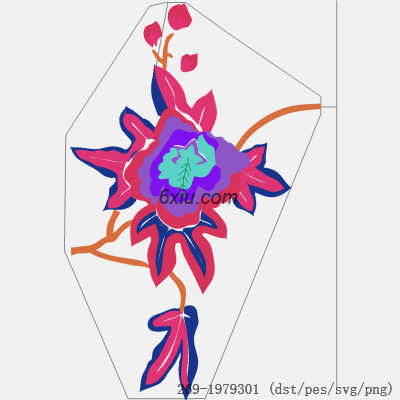 svg矢量绣花图下载