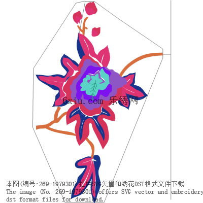 svg矢量绣花图下载