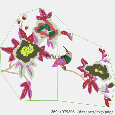svg矢量绣花图下载