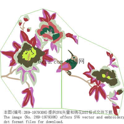 svg矢量绣花图下载