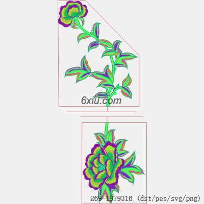 svg矢量绣花图下载