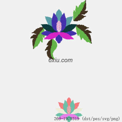 svg矢量绣花图下载