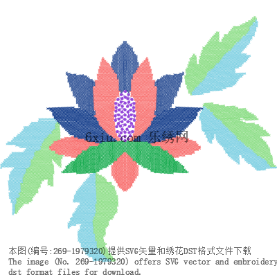 svg矢量绣花图下载