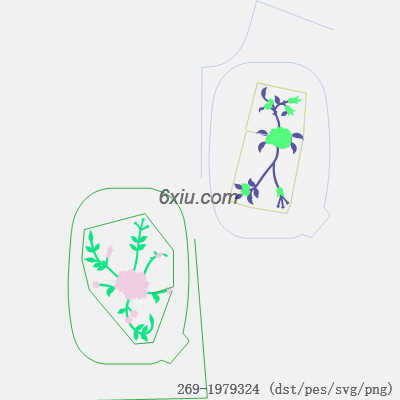 svg矢量绣花图下载