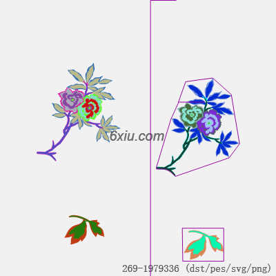 svg矢量绣花图下载