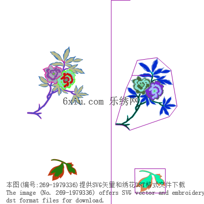 svg矢量绣花图下载