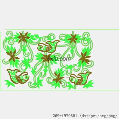 svg矢量绣花图下载