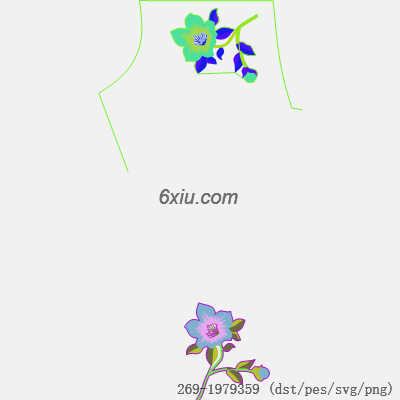svg矢量绣花图下载