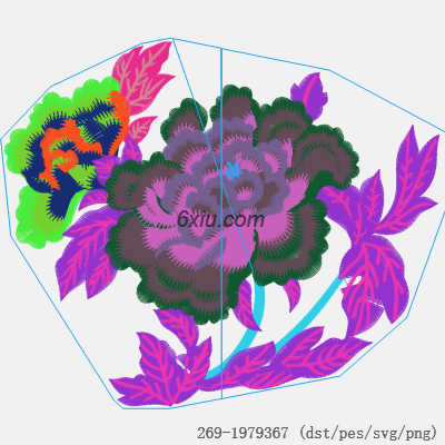 svg矢量绣花图下载