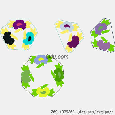 svg矢量绣花图下载